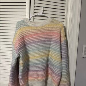Pastel Striped Women's Sweater